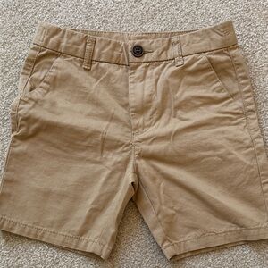 next Men's Tan Flat-Front Chino Shorts